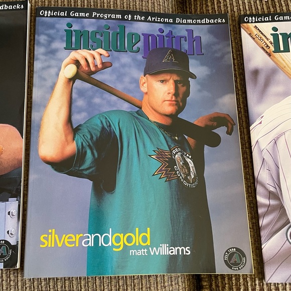 Inside Pitch Official 1998 Game Programs Arizona Diamondbacks Inaugrual Season - Picture 7 of 8